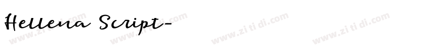 Hellena Script字体转换